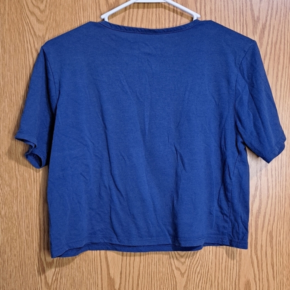 Stitch crop top, size L (11-13), blue - Picture 3 of 3
